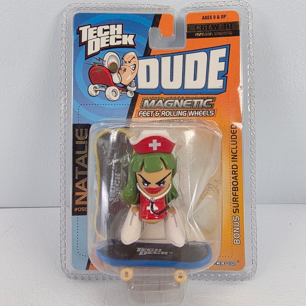 Tech Deck‎ Dude Magnetic Feet Rolling Wheels Natalie Nurse Magna Series 059